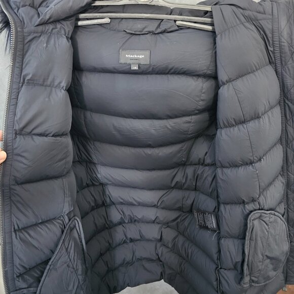 Mackage CALLA Agile-360 Stretch Black Silver Fox Size Large A6-1 - Picture 4 of 8